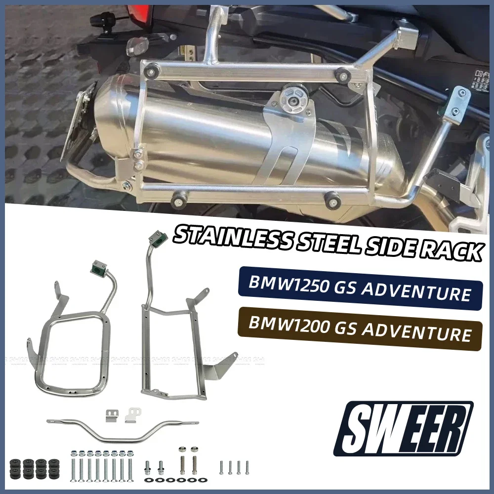 For Bm 1250 Gs 1200 2018-2021 GS 1250 2021-2023 Aluminum Alloy Custom Box Side Rack Motorcycle Tail Boxes Side Pannier Box view 5