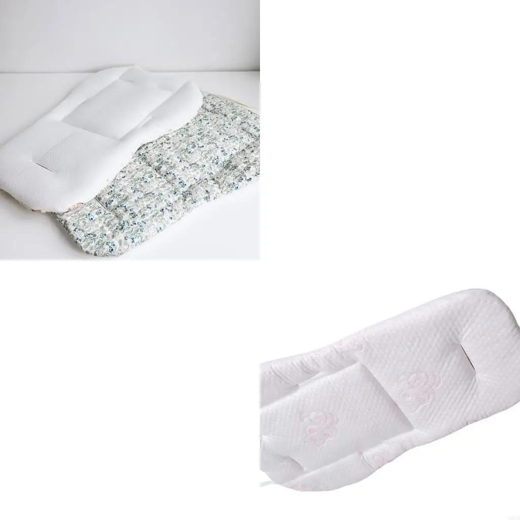 

Pram Cart Cushion Mat Breathable Fabric Strollers Pad Enhancing Comfort