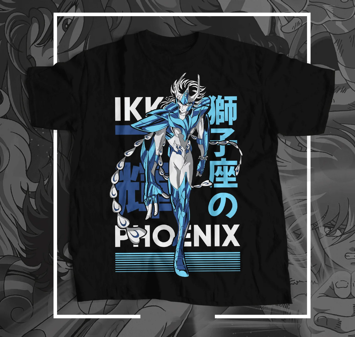 Kids/ Men /Women Anime Saint Seiya Phoenix Ikki Knights of Zodiac Robot T-Shirt