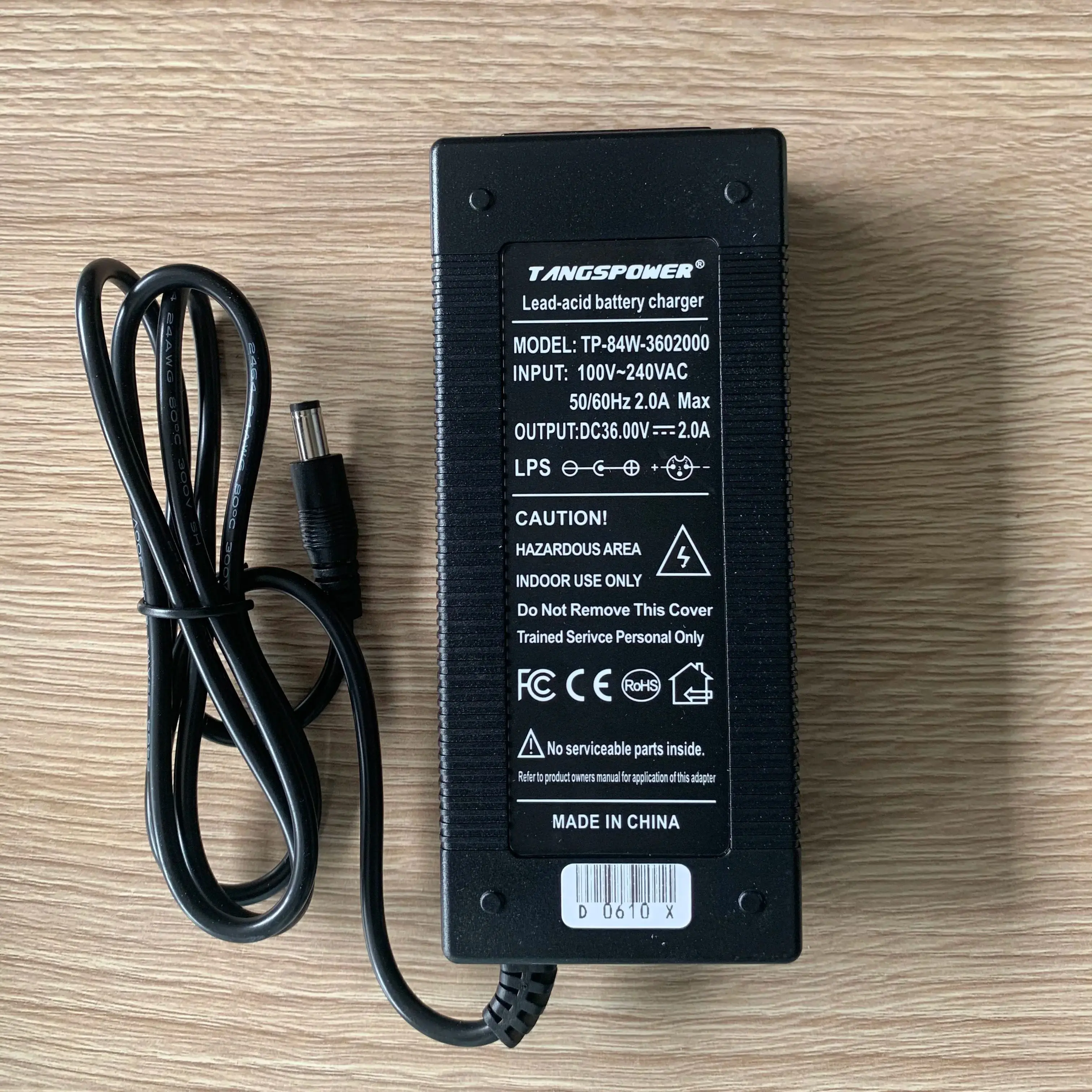 

36V 2A Lead-Acid Battery Charger For 41.4V Electric Bicycle Scooter Lead-Acid Battery Pack Charger DC High-Quality Connector