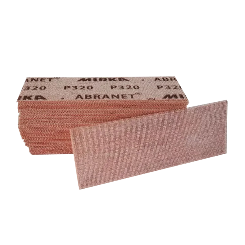 Papel abrasivo de malla Mirka Abranet, arena Rectangular en seco, masilla de pintura automática, papel de lija de malla 80-198 de grano flocado,