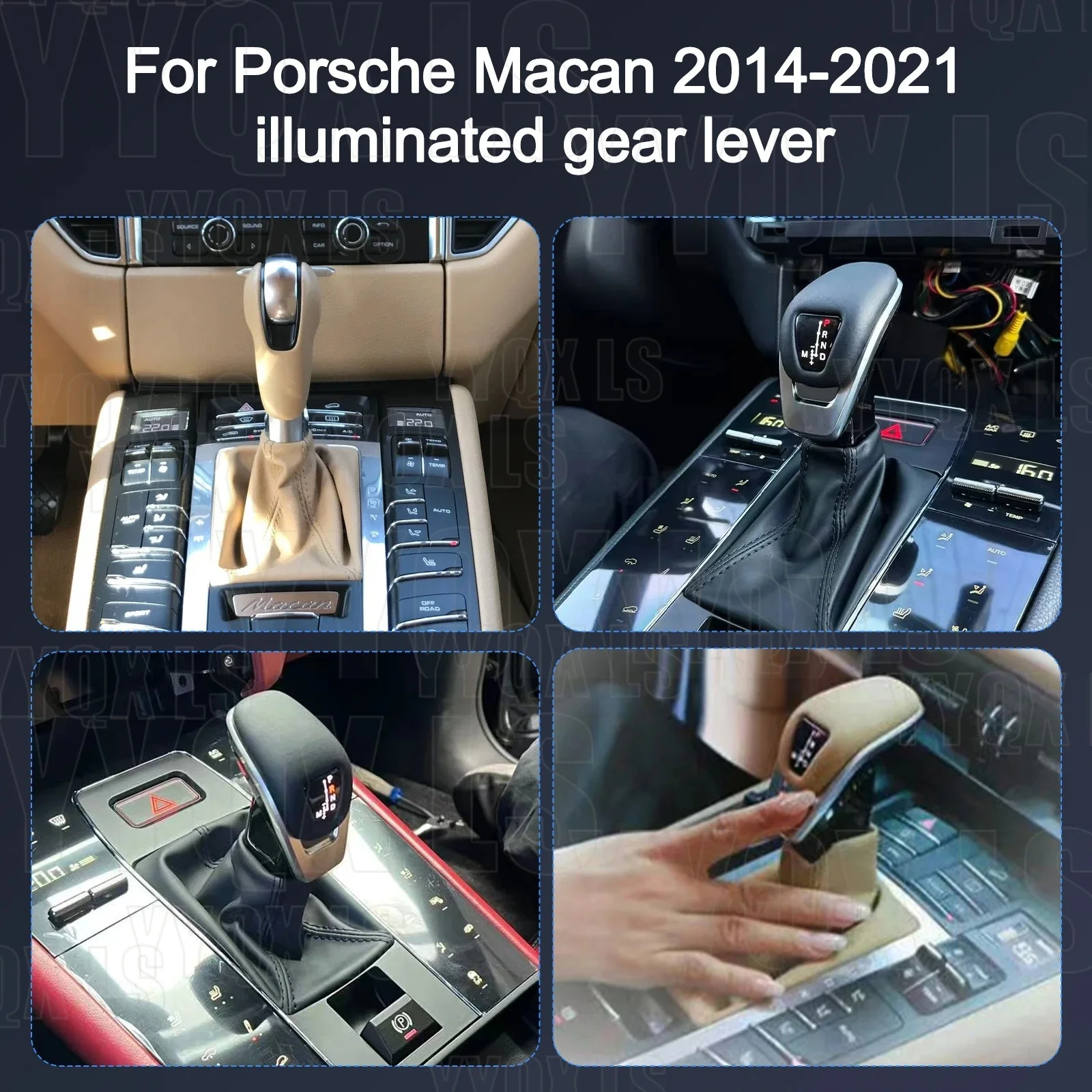For  Models of Porsche Macan Panamera 2014-2020 Car Interior Modification and Upgrade, Transmission Button Handle Lever