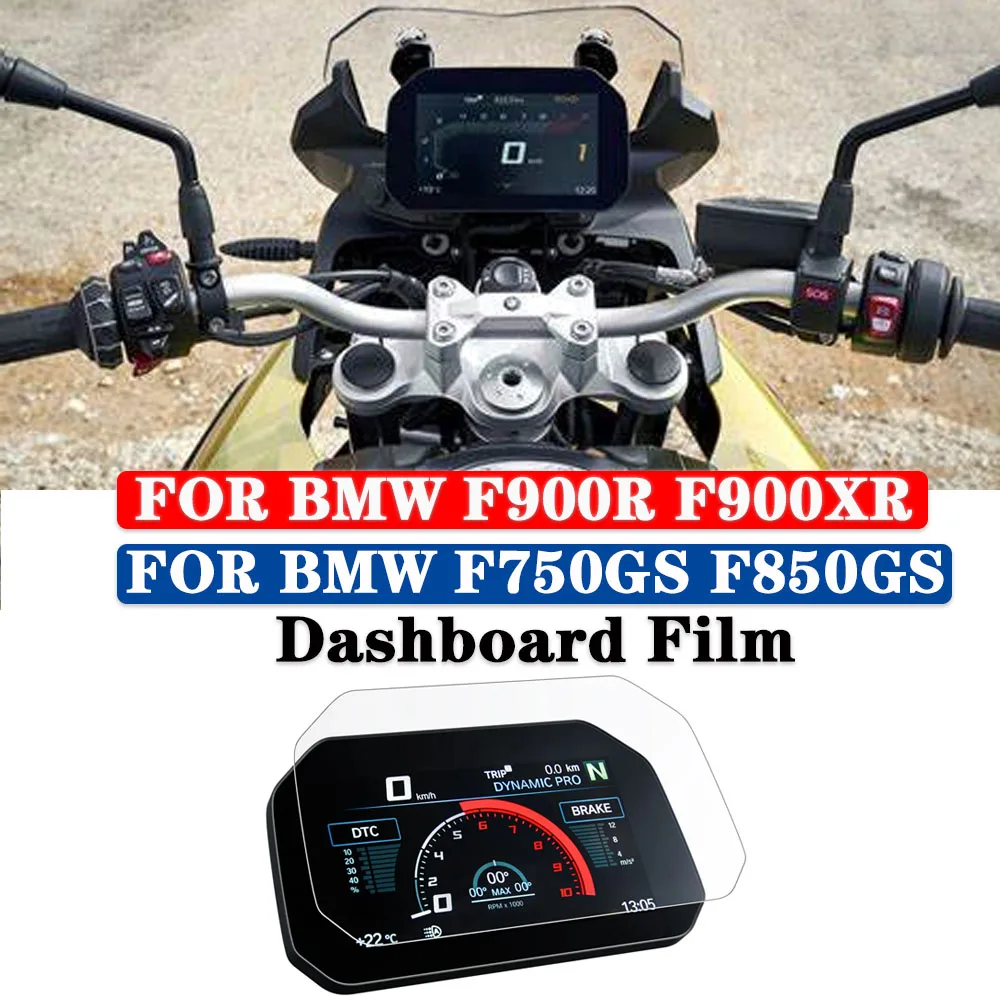 

Motorcycle Screen Protector For BMW F900R F900XR F750GS F850GS C400X HD TFT TPU Dashboard Protective Film Anti-Scratch