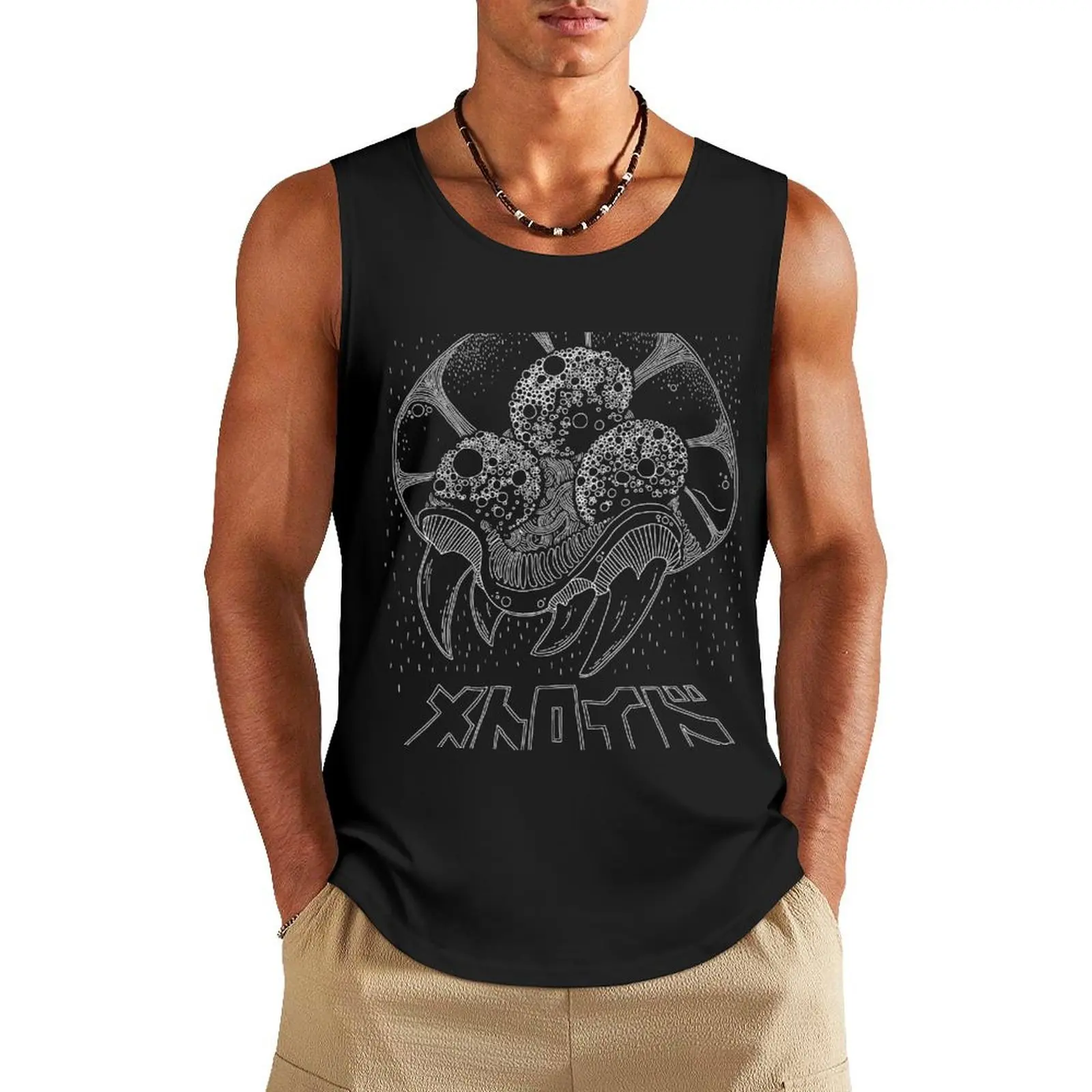 

Metroid Tank Top vest men Clothing Muscle fit running shirt underwear