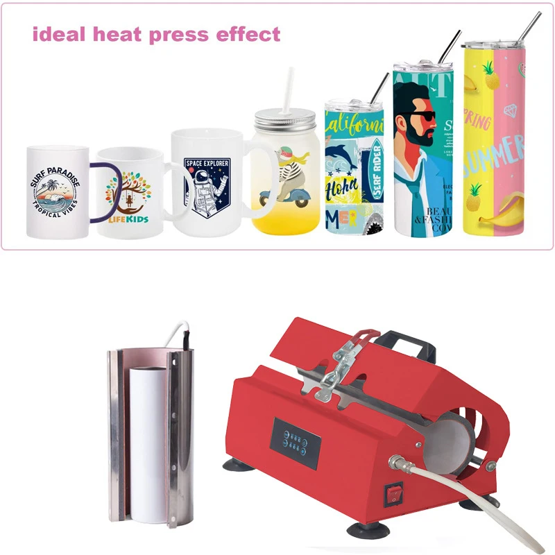Máquina de prensado en caliente de taza AP2235, máquina de transferencia de calor con logotipo/patrón/impresión de personajes, patrón de taza DIY
