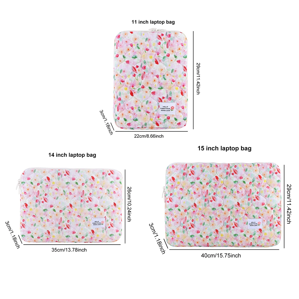 Cute Portable Laptop Case for Women Laptop Carrying Case Computer Bag for Macbook/iPad/Samsung
