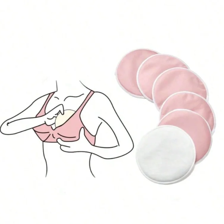 Reusable Washable Nursing Breast Pads Soft Cotton Absorbent Leak Proof Breastfeeding Pads for Maternity Mothers
