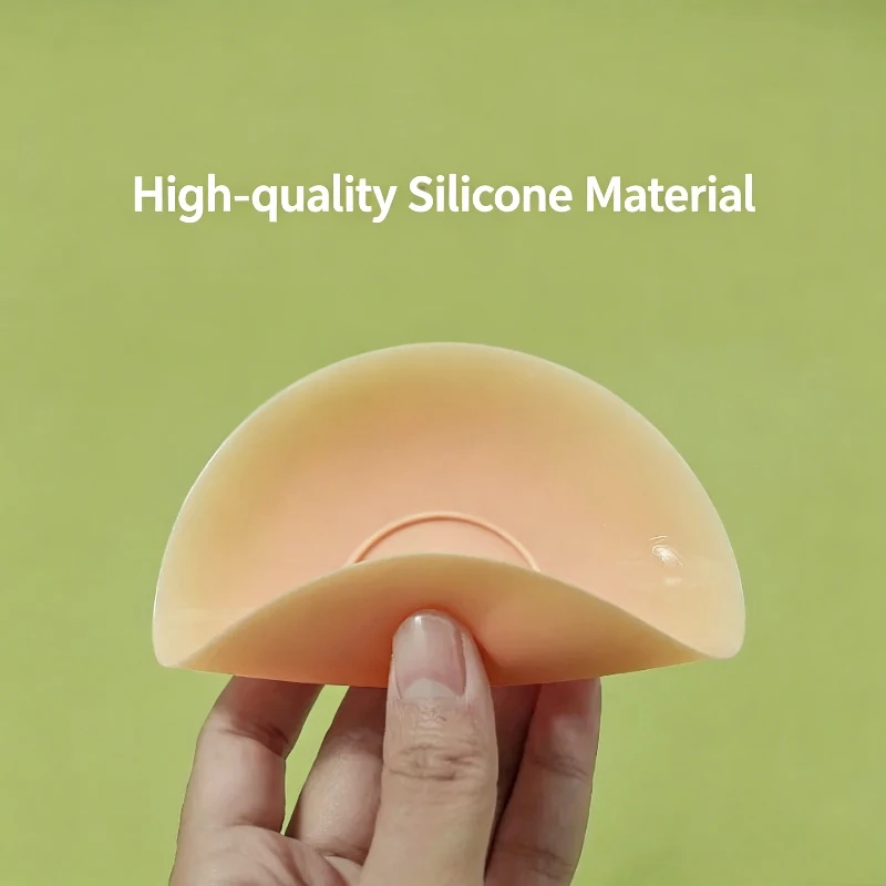 Upgrade Reusable Breast Round Nipple Cover Invisible Bikini Adhesive Strapless Backless Stick on Bra Silicone Breast Patch