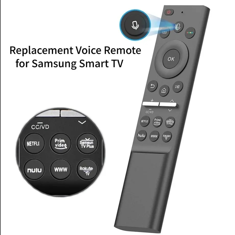 New RM-A6 Remote for Samsung TV Voice Remote, Compatible with Samsung Smart QLED 4K 8K UHD HDTV