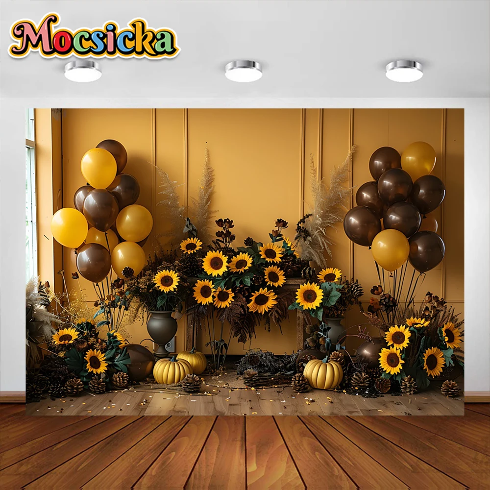 Fondo de fotografía de girasol, pared de flores, abeja, rosa, jardín de verano, retrato de bebé, boda, cumpleaños, estudio fotográfico