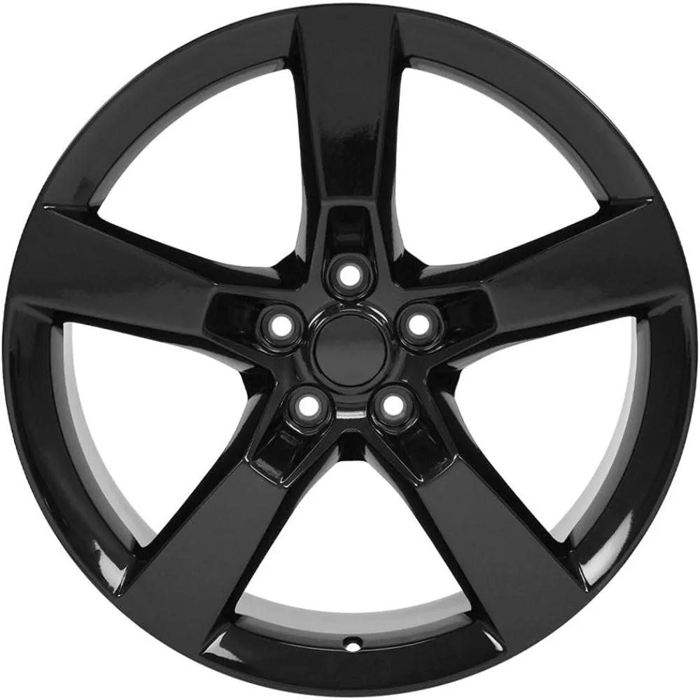 عجلات CV11 حافة 20 بوصة تناسب طراز Camaro SS 5x120 20x9 أسود لامع - Hollander 5443