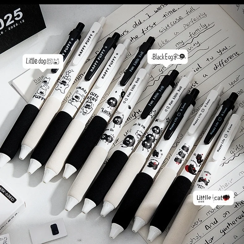 

Little Coal Ball 4-Pack Retractable Gel Pens 0.5mm Quick-Drying Pens Student Exam-Specific Black Pen Set/Ins Style Little Coal Ball 4-Pack Gel Pens Soft Grip Silent Click Pens Student Office Smooth Writing Pen Set//Quick-Drying Non-Tiring Student Black Pe