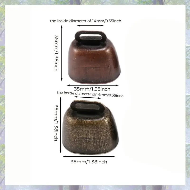 جديد وصول 10 قطعة بقرة الحصان الأغنام رعي أجراس النحاس الصغيرة ، جرس البقر الرجعية لرعي الأغنام الحصان النحاس ، أجراس البقرة الضوضاء أماه