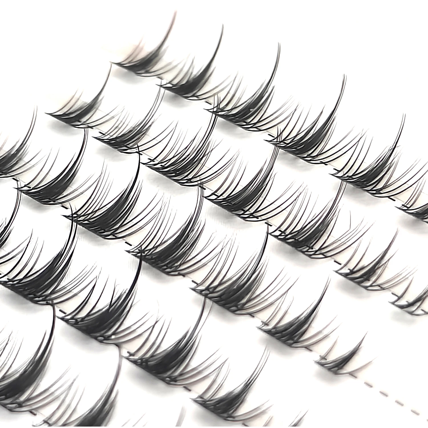 White Moonlight Fairy Eyelash Extension Natural Individual Makeup Lash DIY Clusters Lashes Segmented Grafted Lazy Eyelashes