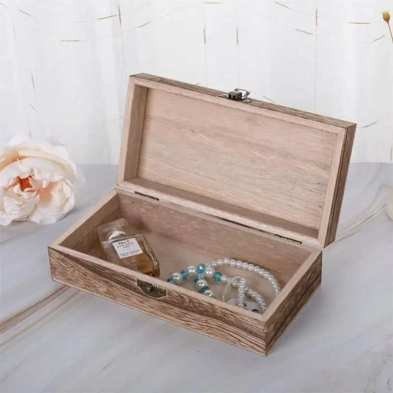 Storage Hand Decoration Wooden Box Adopting A Retro Style No Chemical Additives Light Weight Small Size Gift Packing Box