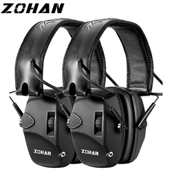 ZOHAN Tactical Earmuff Electronic Anti-noise Headphone Hearing Protection Headset Active Headphones For Shooting 2 Pack Hot Sale