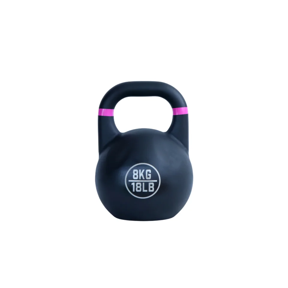 

8KG All-steel Competitive Rubber Kettlebell Frosted Non-slip Environmental Protection Men And Women's Home Butt Squat Artifact