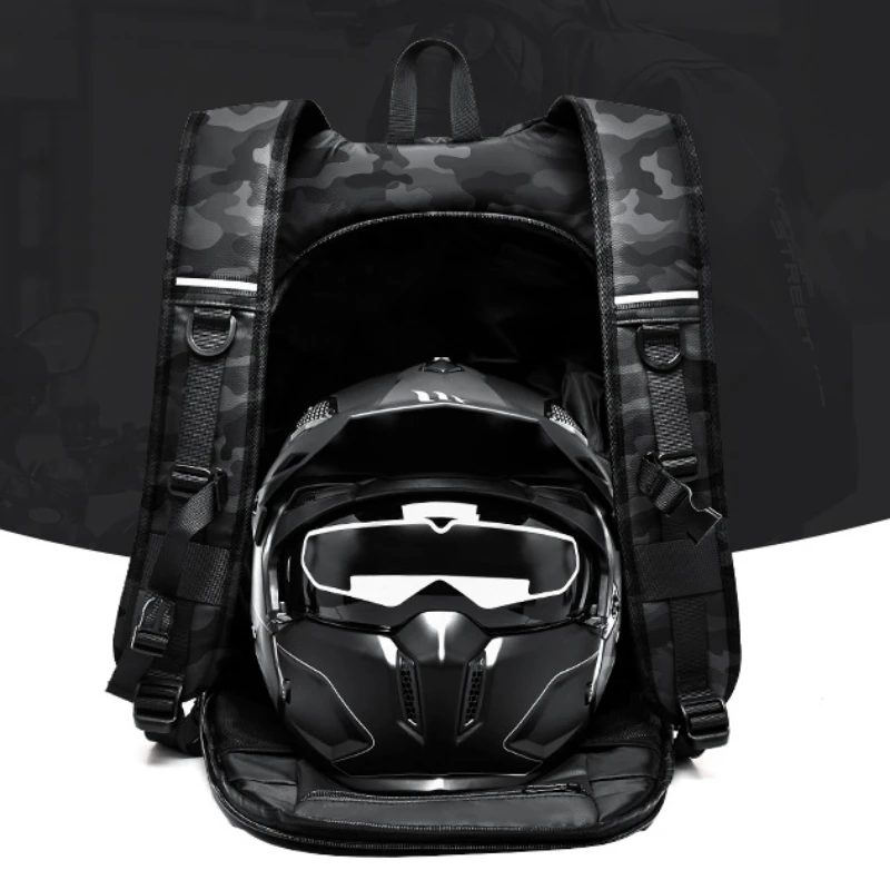 Chikage Large Capacity Cycling Backpack Motorcycle Helmet Backpack High Quality Travel Knight Waterproof Travel Bag