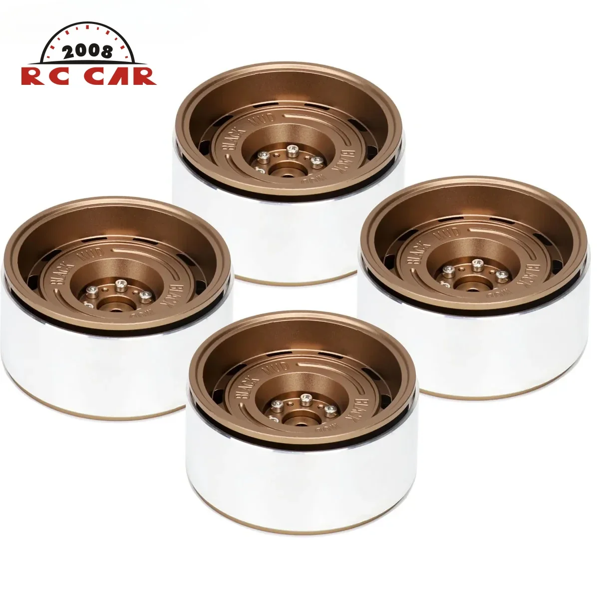 4PCS Aluminum 12mm /17mm Hex Beadlock 75MM 2.6 inch Wheel Rim Hubs For RC Axial 1/10 1/7 1/8 MK07 Yeti Wraith RB10 Ryft RB10