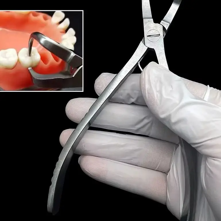 

2Pcs Dental Tooth Crown Remover Pliers Set Extractor Forceps for Oral Health Care