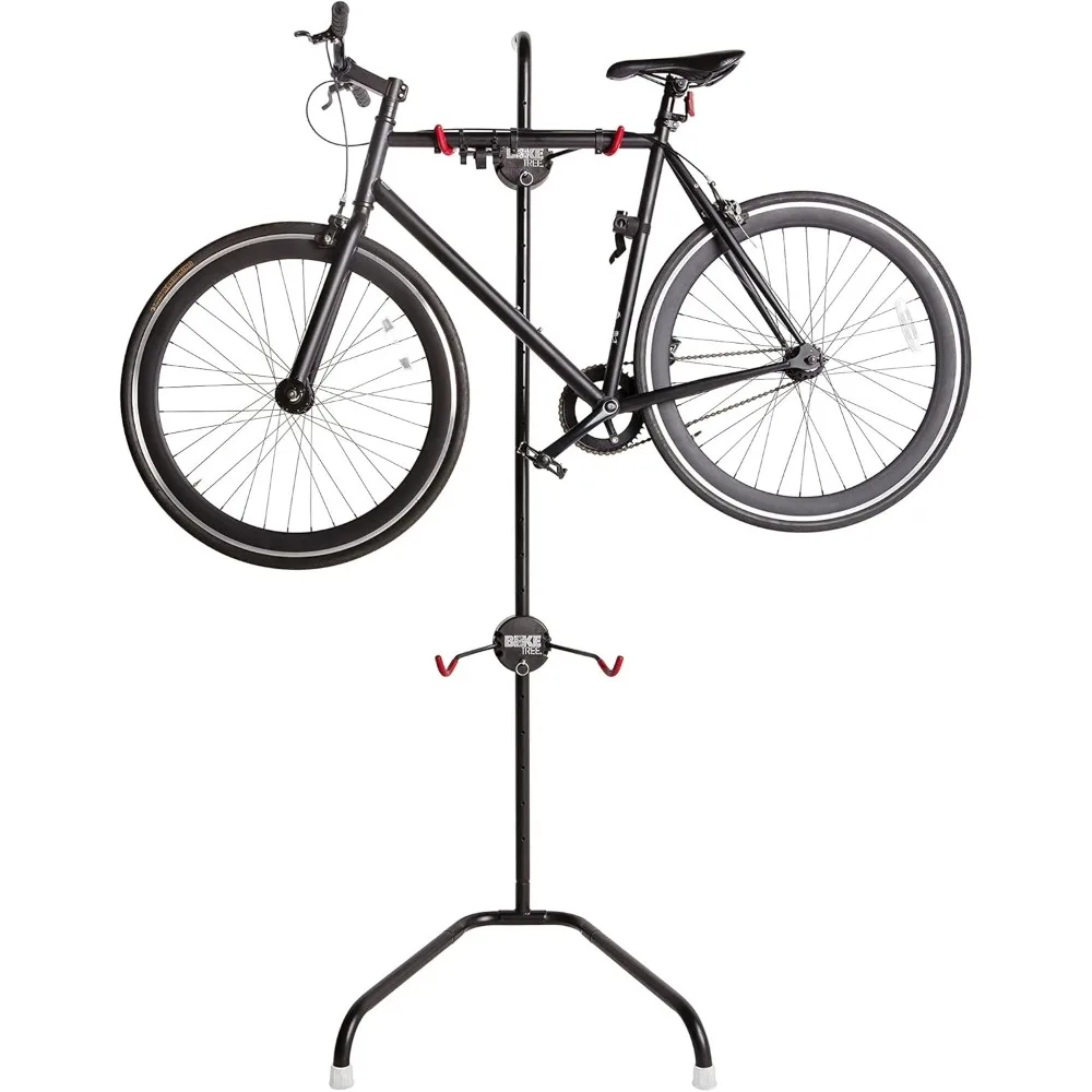 두 대의 자전거 거치대 – 비장착형 자전거 랙 – 모든 크기의 자전거에 맞는 조절 가능한 허브 – 최대 100파운드까지 지원