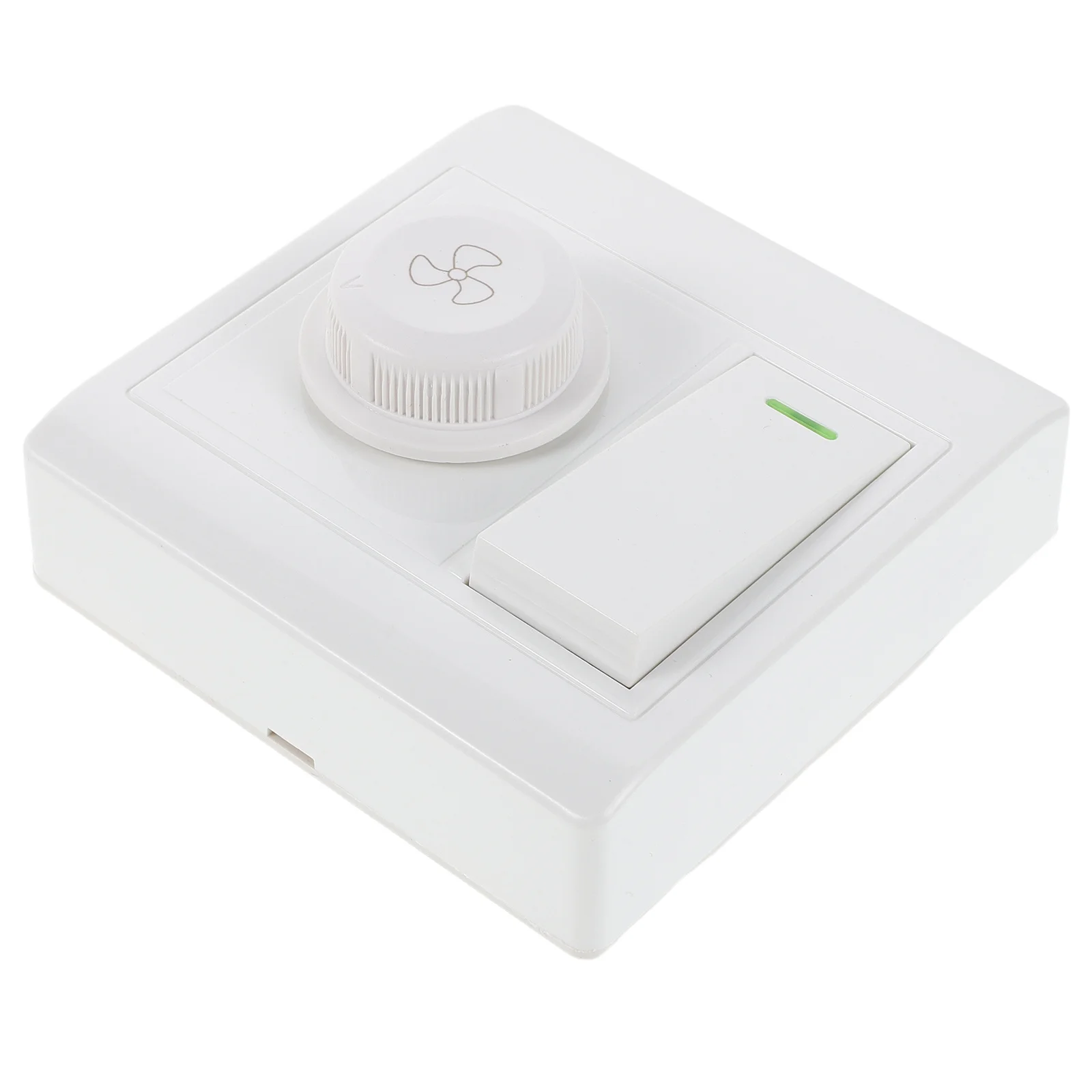 

Ceiling Controller Single Pole Light Fan Switch 9X8.5X3.7Cm White Wall Plate Dual Control For Fan Speed Lighting -