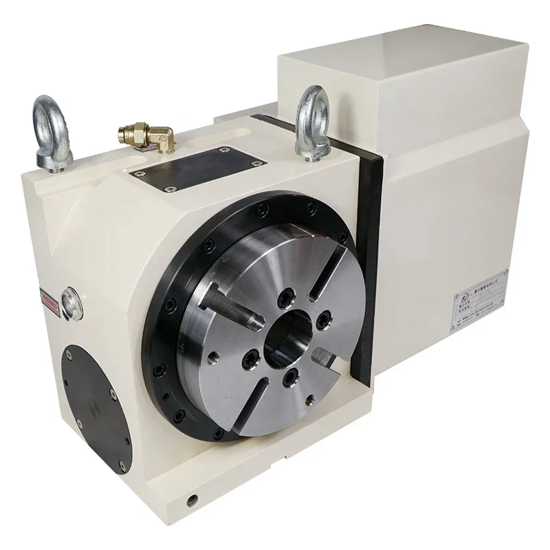 4th Diameter 170mm High Precision Worm Gear Horizontal Indexing Cam Rotary Table For CNC Lathe