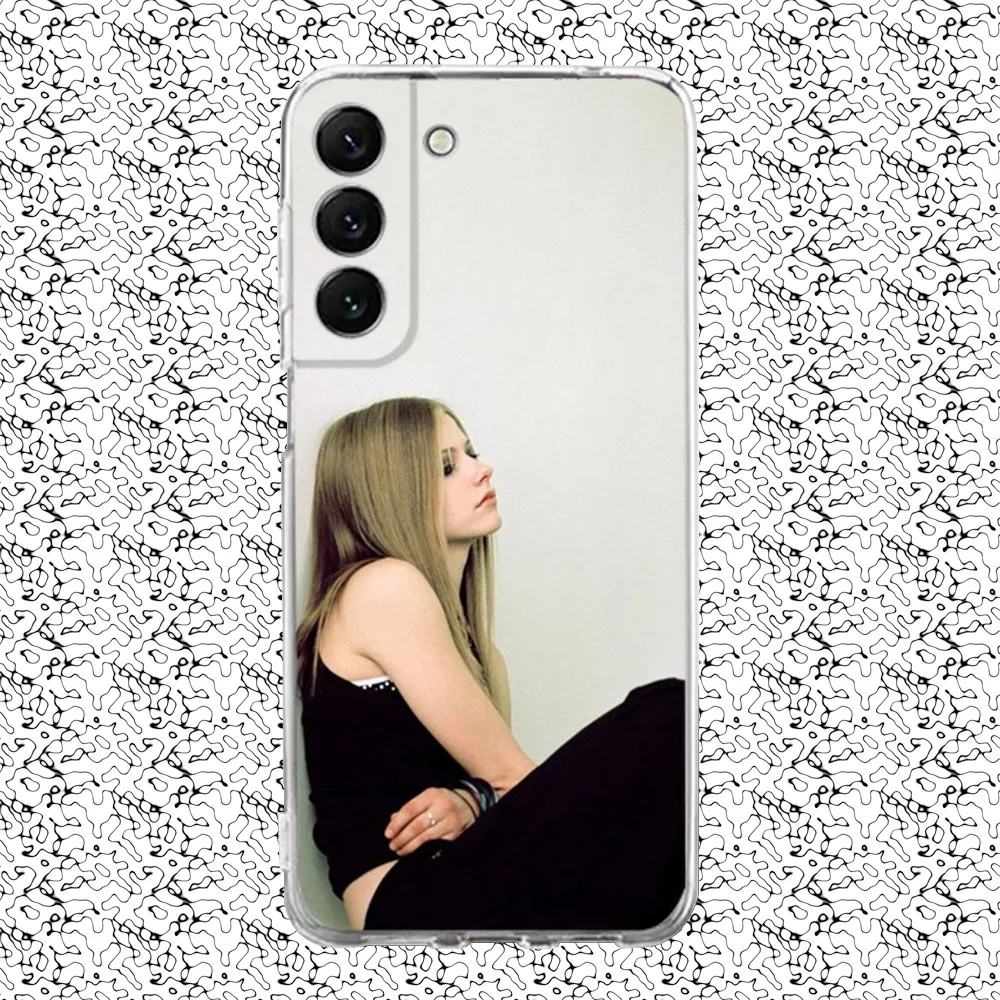 A-Avril Singer L-Lavigne Phone Case Silicone For Samsung S30,S23,21,22,20 Ultra,S20 FE lite,S10,9,PIus Note20ultra Cover Clear