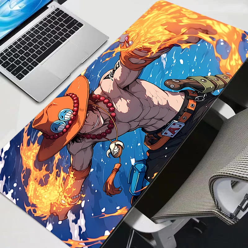 Mouse Pad Gaming Accessories One Piece Ace PC Gamer Alfombrilla Xxl Computer Desk Mat Laptop Varmilo Keyboard Mousepad view 4
