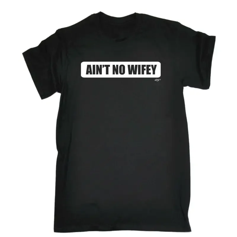 Aint No Wifey Wife Mens Funny Novelty T Shirt Top