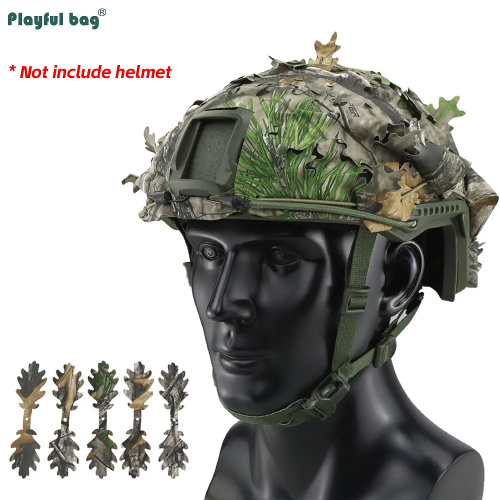 Funda camuflaje casco FAST corte láser – Airsoft y caza - imagen 5