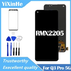 6.43 Inch AMOLED For Oppo Realme Q3 Pro 5G RMX2205 LCD Display Touch Screen Digitizer Assembly Replacement