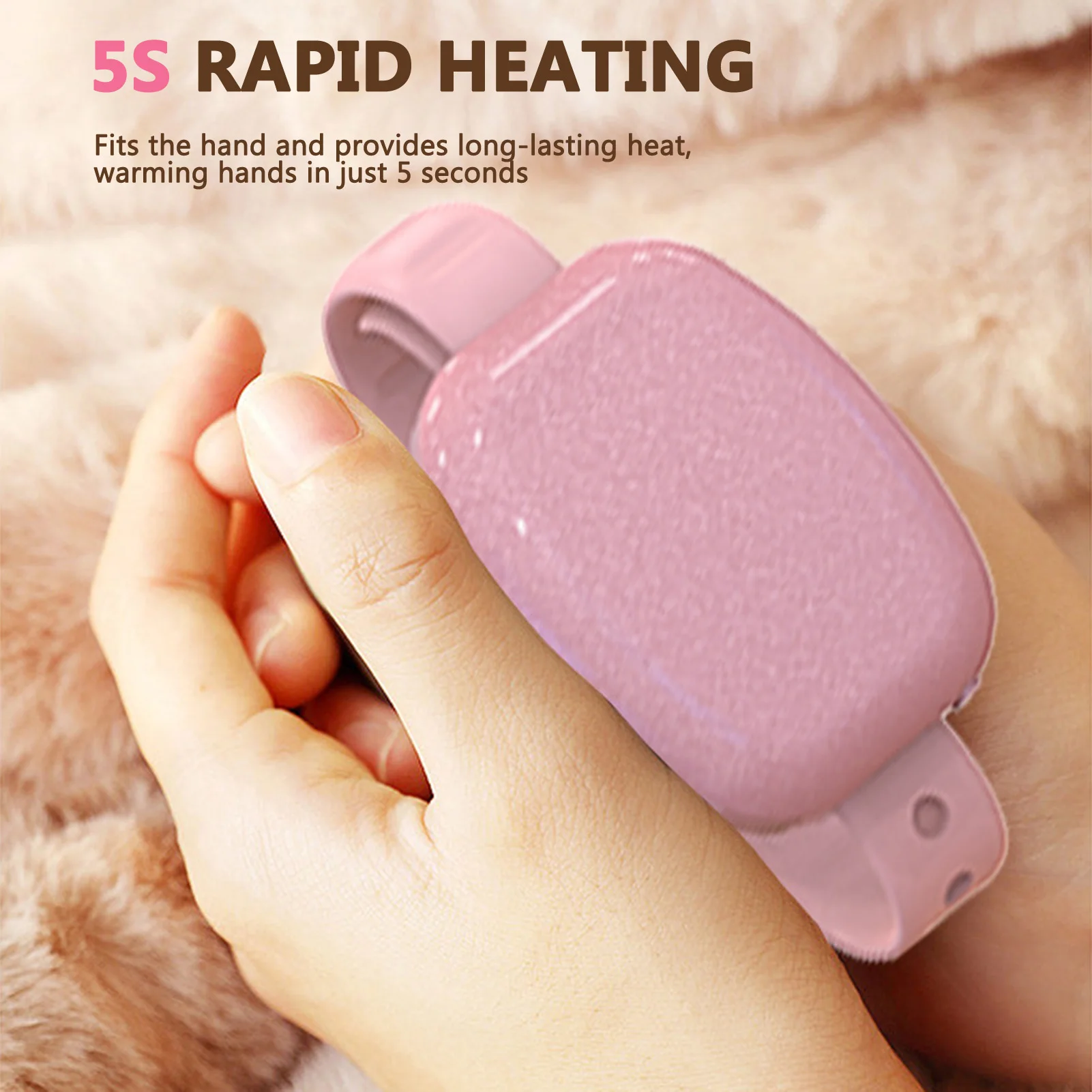 Silicone Hand Palm Warmer Bracelet USB Charging Cattyable Hand Warmer For Kids Adult