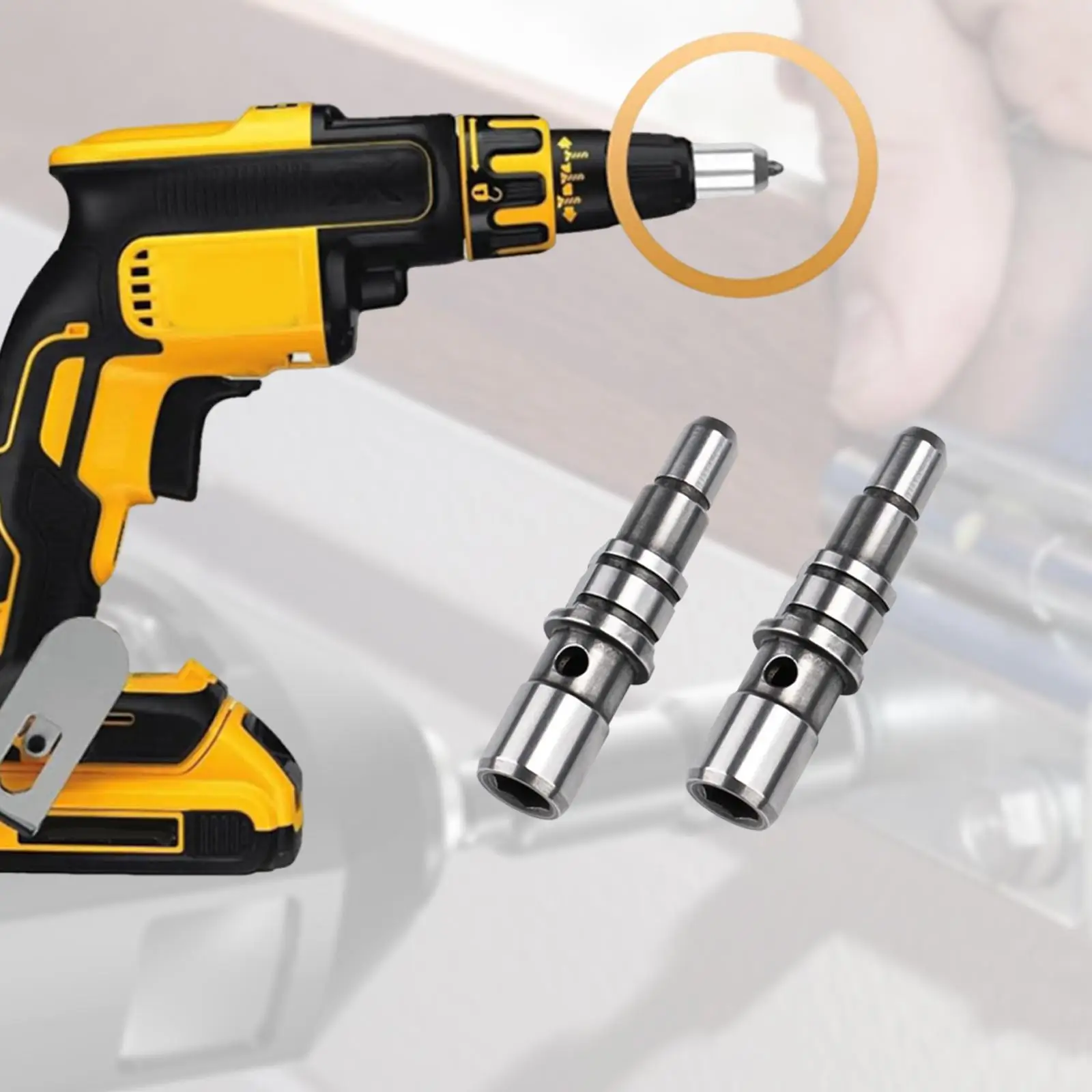 2x Screwdriver Output Spindles 385861-00 Easily Install Professional Component Metal Compact Replacement Screwdriver Spindle