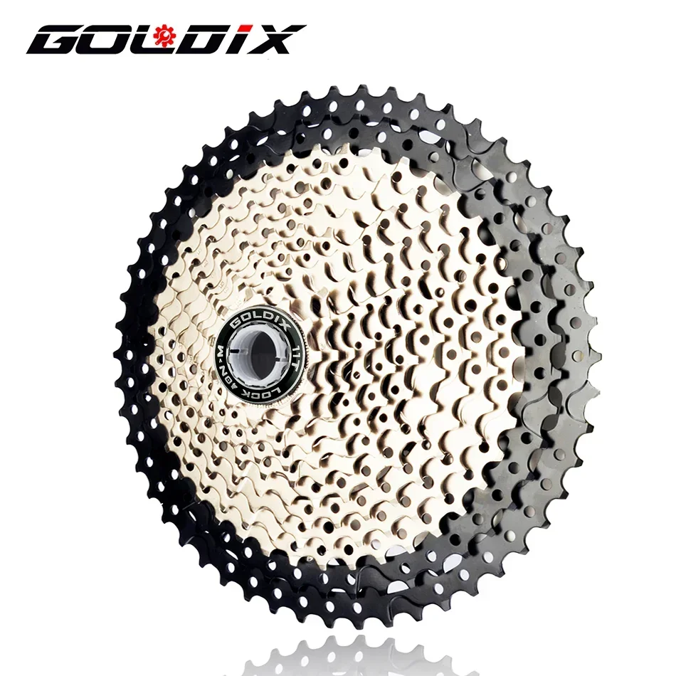 GOLDIX MTB Cassette K7 8/9/10/11/12 Speed 36/40/42/46/50/52T 8V 9V 10V 11V 12V Bicycle Freewheel Bicycle Sprocket for Shimano HG