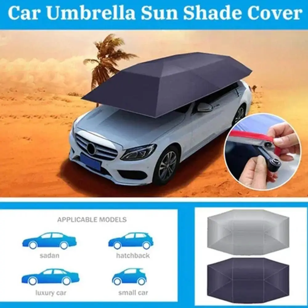 New Outdoor Uv Resistant Canopy Cover Car Roof Sun Umbrella Car Roof Cloth Dustproof