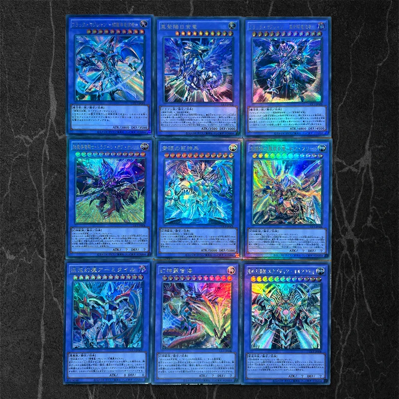 Karty Yu Gi Oh Japońskie Niebieskie Oczy Biały Smok Ciemny Magik Dziewczyna DIY Flash Tekstura ACG Anime Gra Hobby Kolekcja Kart