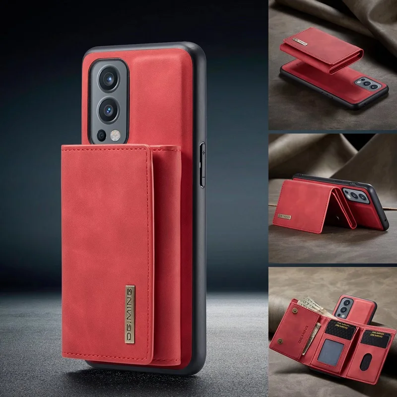 For One Plus Ｎord N200 Nord 2 Leather Case For One Plus 9R 9RT 9 PRO Wallet Leather Case With Stand Multifunction Magnetic Case