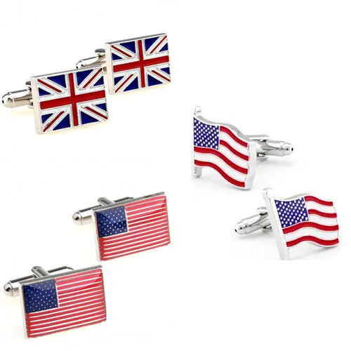 Gemelos con bandera americana, moda, Reino Unido, EE. UU., United Kindom, 1 par, envío, mayor promoción