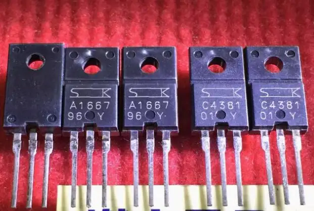 10pair/lot Original 2SA1667 2SC4381 audio transistor free shipping