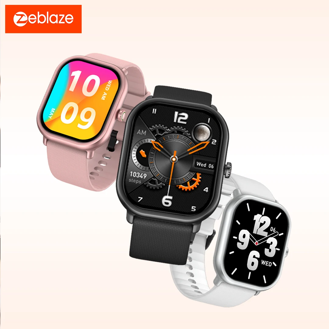 New Zeblaze GTS 3 Pro Smart Watch Ultra-big HD AMOLED Screen HiFi Voice Calling Health and Fitness Tracking Smartwatch