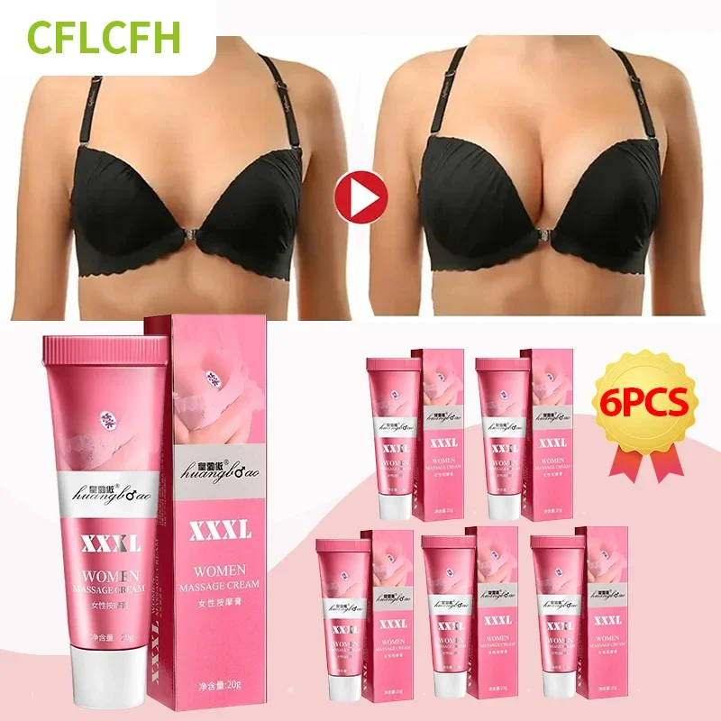 

6Pcs Breast Enlargement Cream Women Chest Enlarge Massage Oil Breasts Lift Firming Growth Bust Enhancement Female Hormone Care