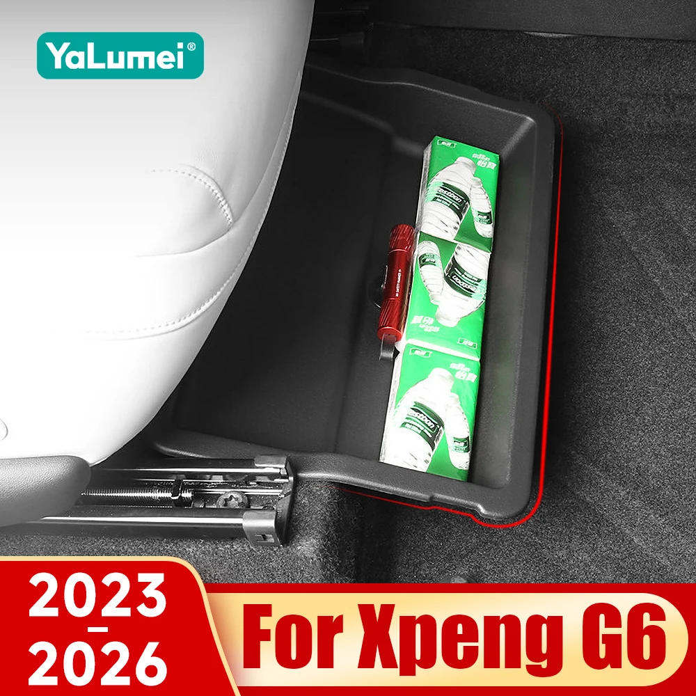 Für Xpeng G6 2023 2024 2025 2026: Unter-Sitz-Aufbewahrungsbox, Auto-Untersitz-Organizer, Versteckter Stauraum, Autozubehör