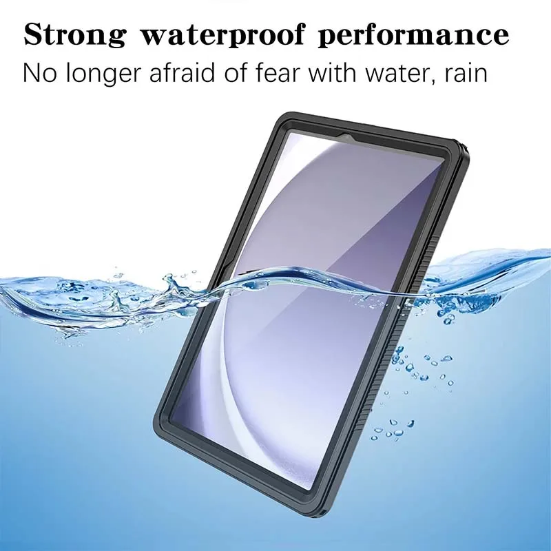 

for Samsung Galaxy Tab A9+ Waterproof Case Swim Pouch Armor Shockproof Full Coverage for Samsung TAB A9 Plus Anti Drop Bumper
