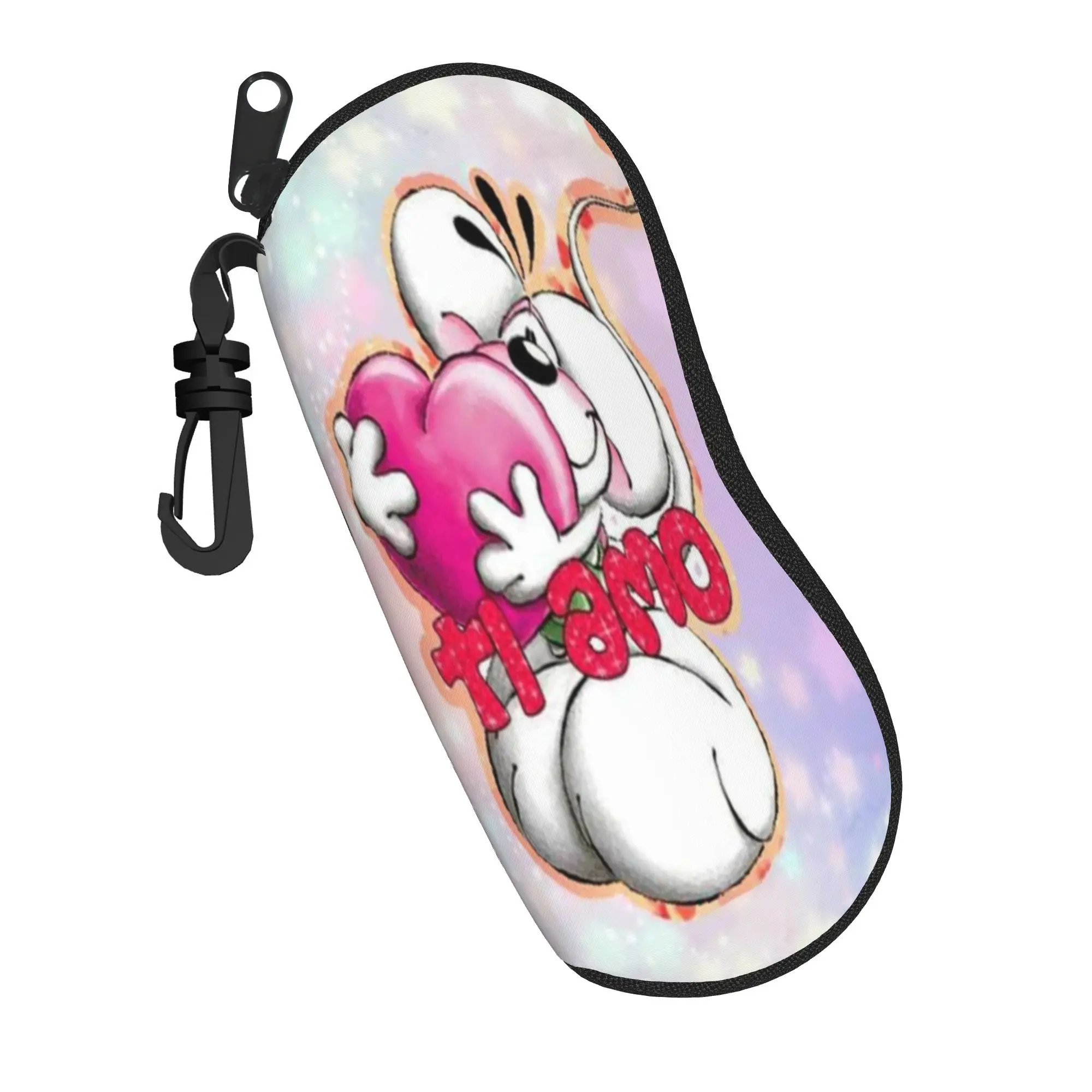 Diddl mouse Glasses Case Unisex New Zipper  Glasses Storage Box Anti-Pressure Eyeglasses Box