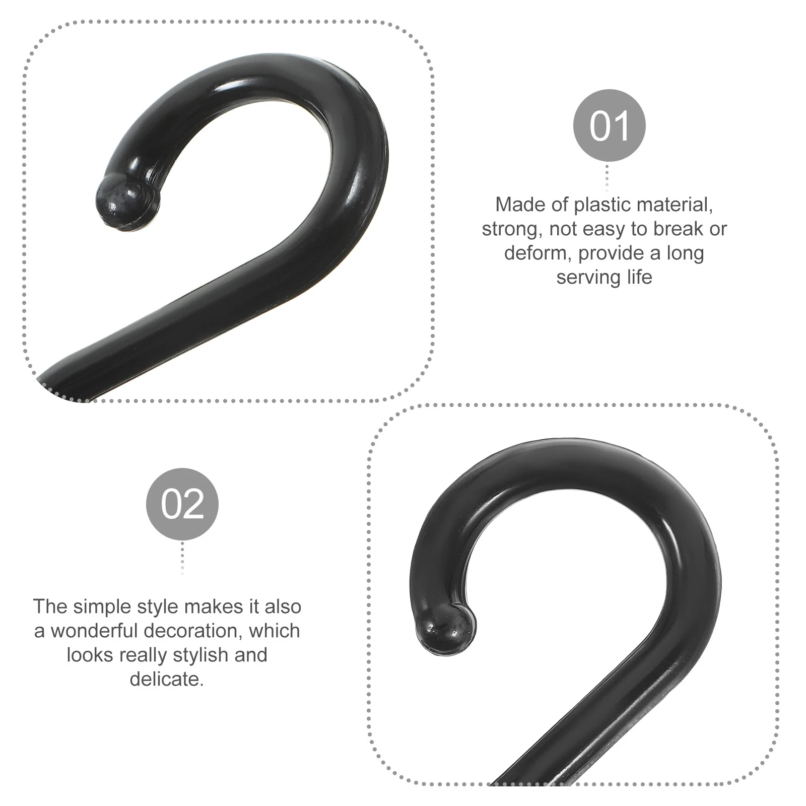 

100pcs S-Shaped Hooks Plastic Hanger Closet Clothes Organizer Hat Towel Holder Wardrobe Storage Hook Reusable S Hooks