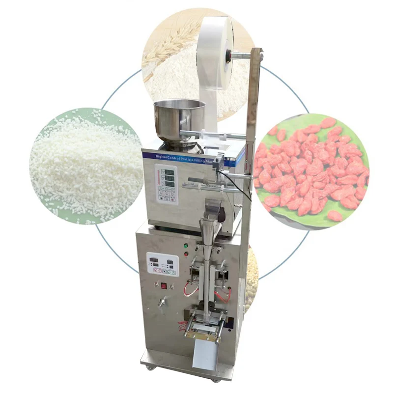 

1-100g Granule Powder Filling Packing Machine Hardware Screw Quantitative Automatic Weight Sealing Packaging Machine