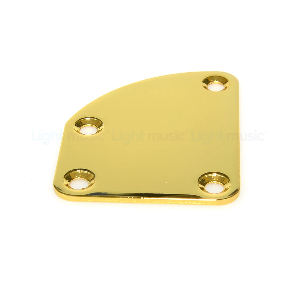 Golden High Quality Guitar Neck Mounting Plate with Screws For Electric Guitar Gold Chrome