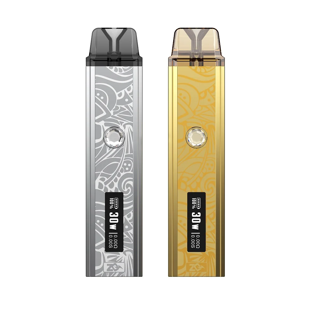 ZQ Xtal Pro Limited Kit 30W Pod System 0.69'' OLED 3.0ml Tank built-in battery 1000mAh Electronic Cigarette MTL/RDTL Vaporizer