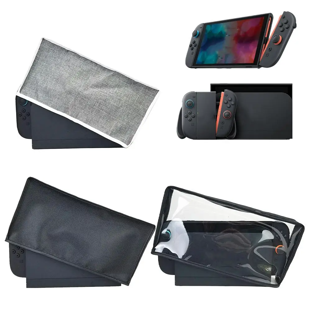 Пылезащитный чехол для Switch 2, водонепроницаемый, против царапин, черный пылезащитный чехол для Switch2, док-станция для игрового контроллера H3D6